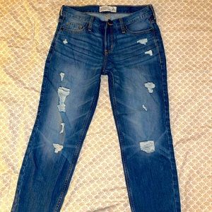 Girls Abercrombie Distressed Jeans Size 2